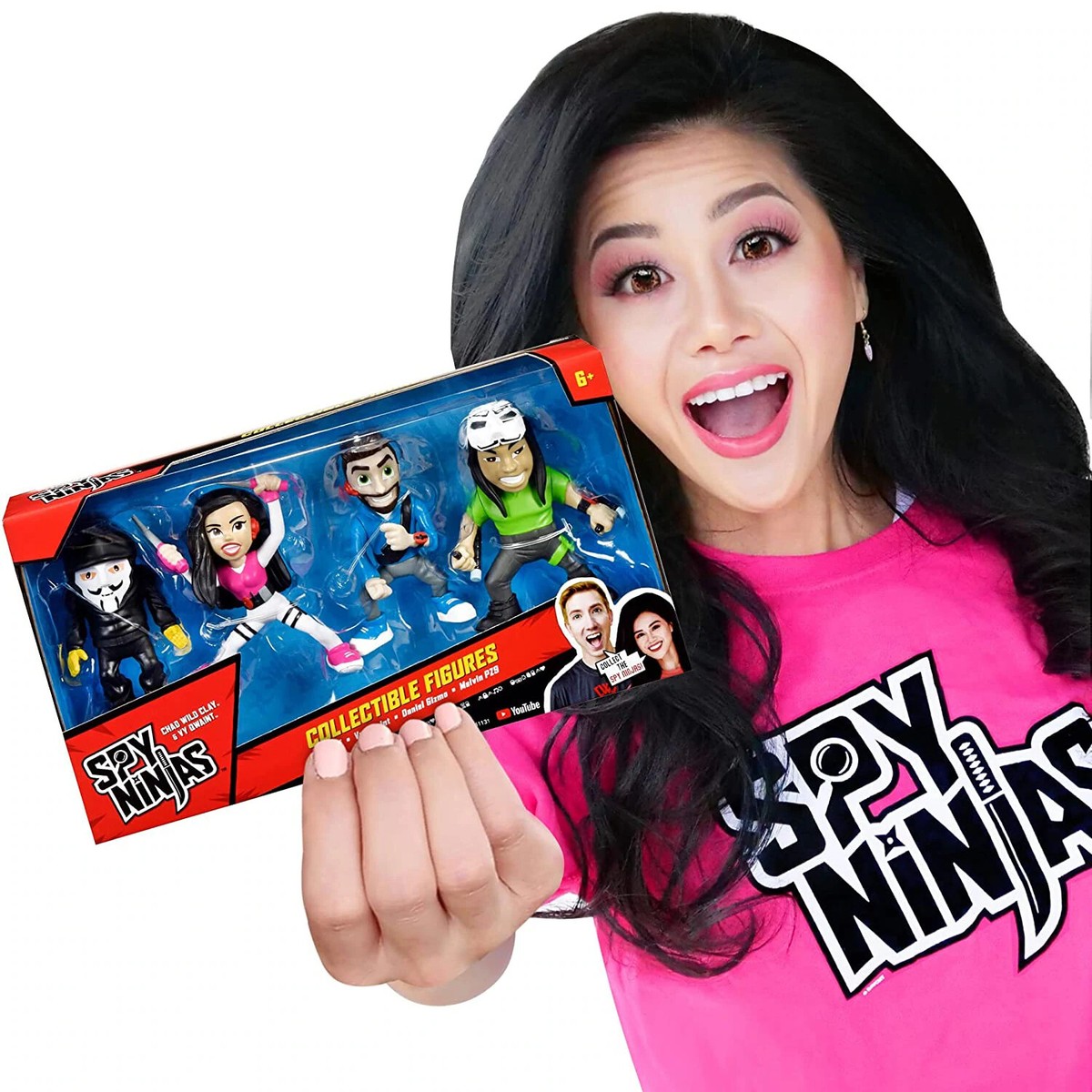 Spy Ninjas 4 Pack Collectible Figures Vy Qwaint, Daniel Gizmo
