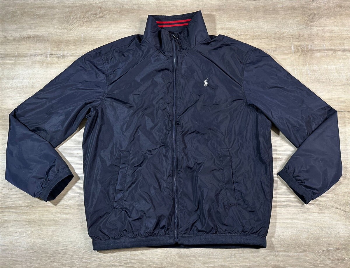 NWOT Polo Ralph Lauren Mens Jacket Navy Blue XXL Water Repellent 