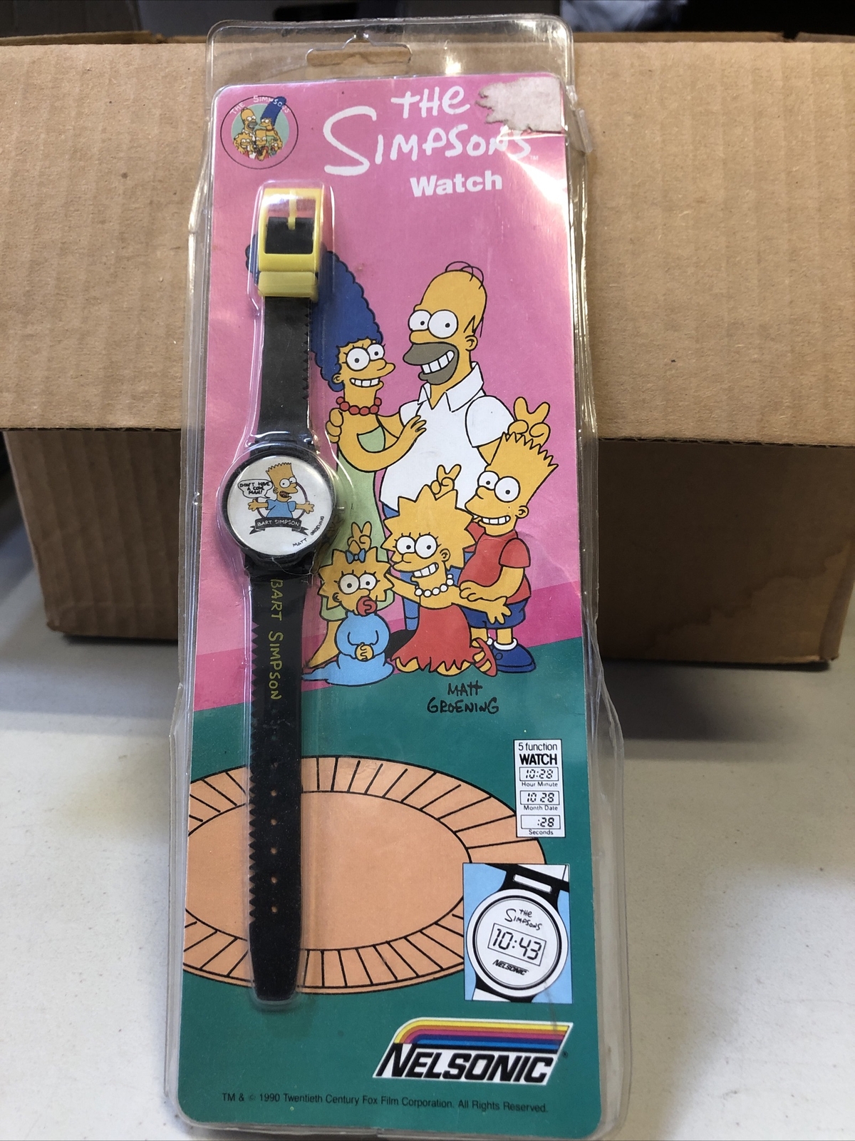 Simpsons Rarest Carachter @ 1990 Bart Simpson Nelsonic Vintage Simpsons New Sealed Rare🔥 | eBay
