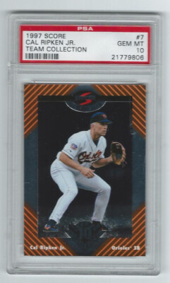 1997 Score Cal Ripken JR Team Collection #7 Graded Card PSA 10 Orioles ...