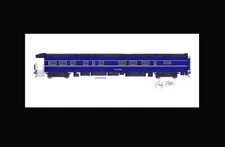 Tioga Pass AAPRCO Private Car 11"x17" Matted Print Andy Fletcher signed