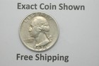 1936-S Silver Washington Quarter San Francisco Mint Mark Exact coin shown