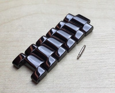 6 TOP feste KERAMIK Glieder passend für Emporio Armani AR1422/AR1423 Uhrenarmband/Band