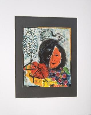 【リトグラフ】Marc Chagall Marc Chagall Vintage 1974 First Edition Mourlot Lithograph