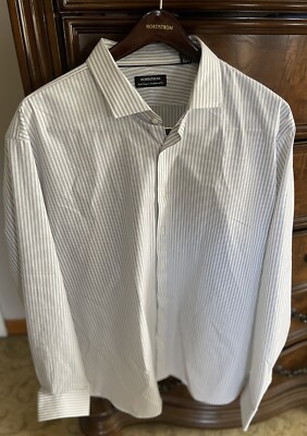 19 38/39 dress shirts Nordstrom Tech Smart Striped Traditional Fit Dress Shirt Size 19 38/39