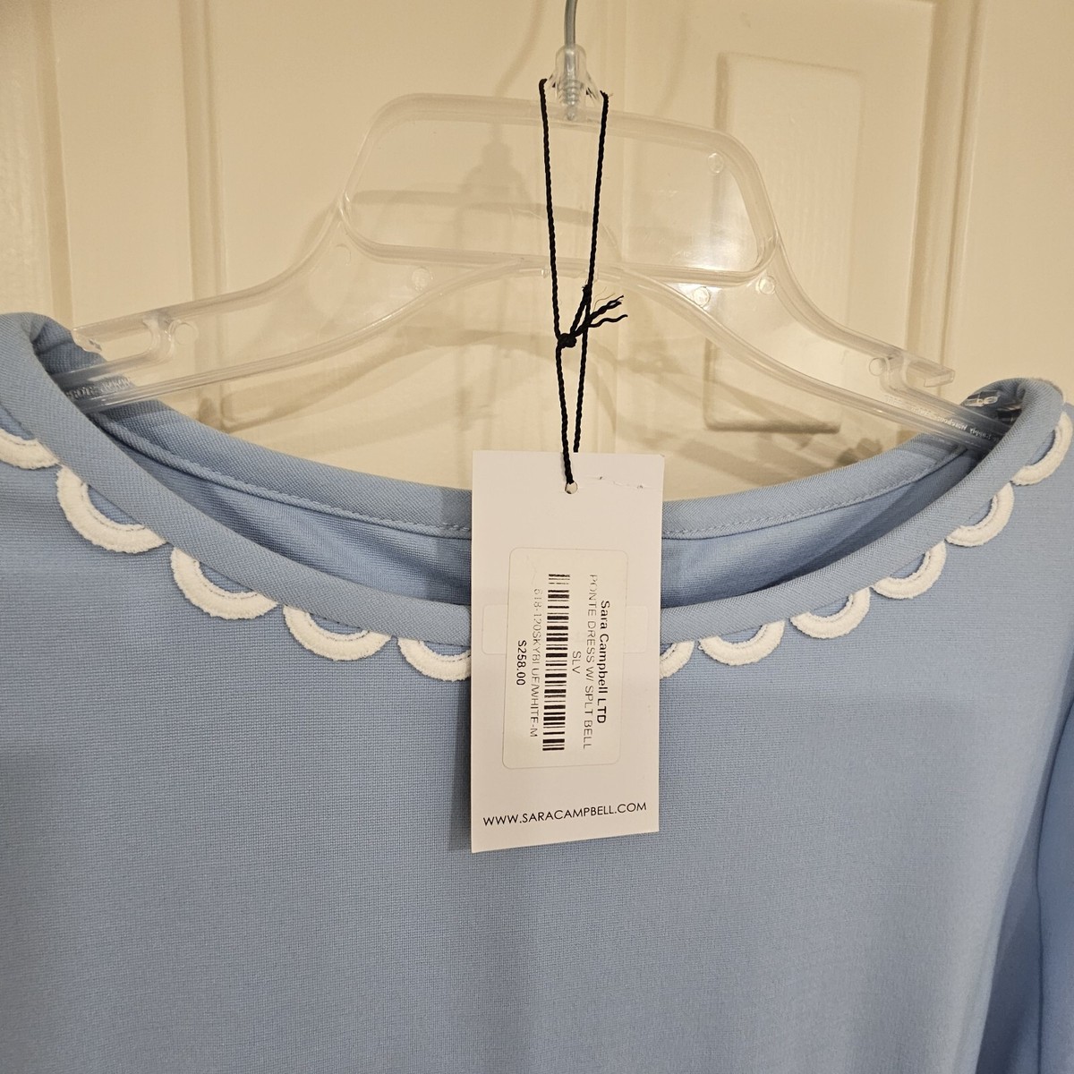Sara Campbell Dress Blue 3/4 Sleeve Size