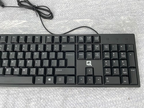 QR-70 Wired Keyboard With Wired Optical Mouse And USB Wifi Adapter Black NEW - 第 10/16 張圖片