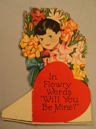 5 Vintage Papier Valentinstag Karten - Bild 6 von 12