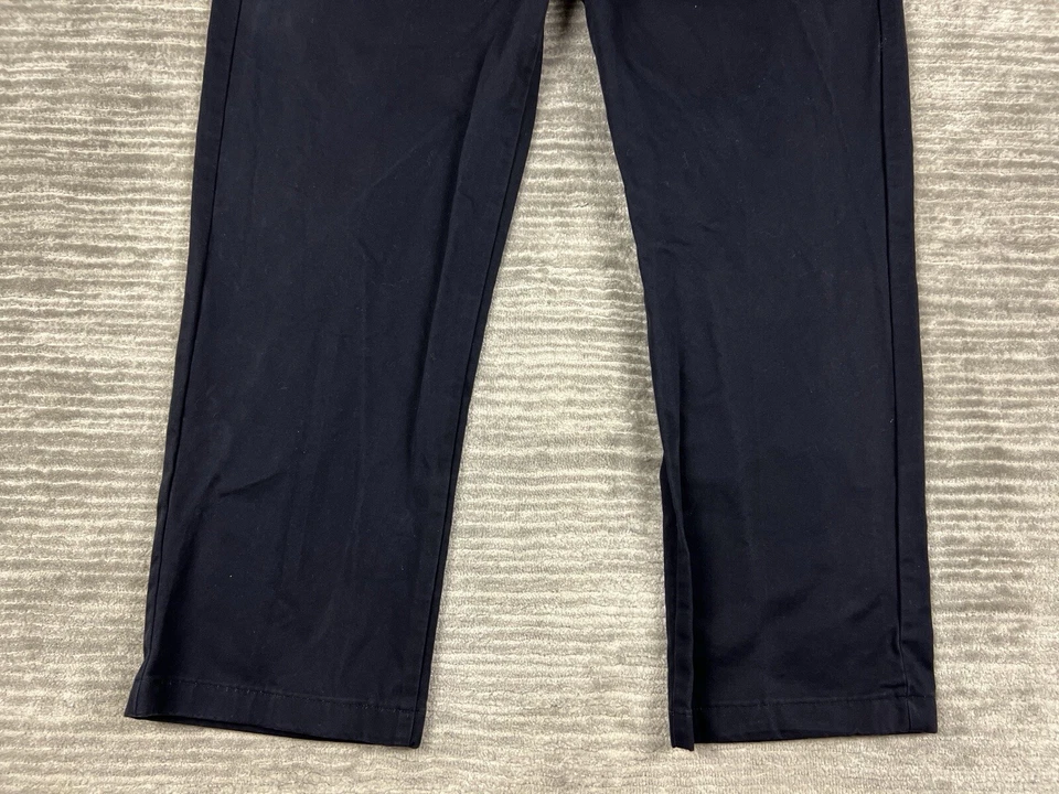 Pantalones Lands End Para Hombre 40 Azul Calce Tradicional Chino Caqui Frente Plano Informal Foto 3 de 4