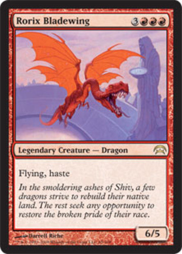 1x Rorix Bladewing MTG - Planechase (2009) - Moderate Play