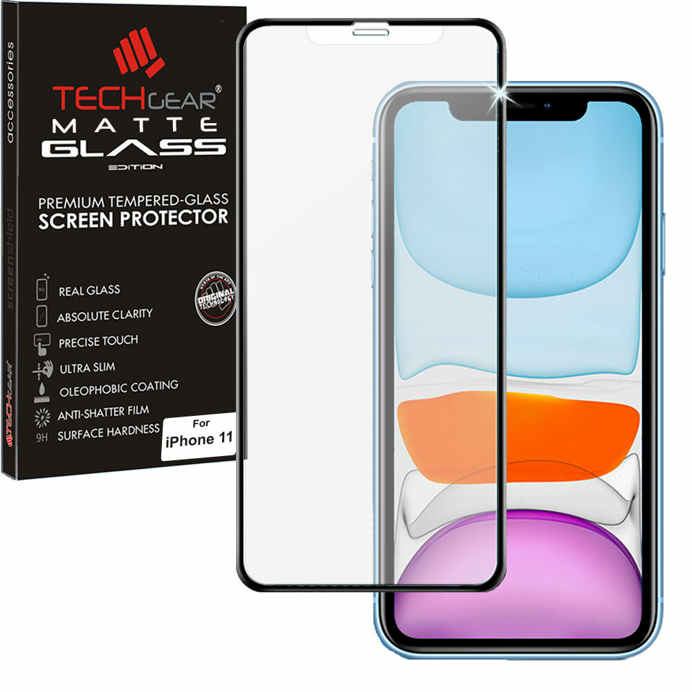 MATTE Antiglare TECHGEAR FULL Tempered Glass Screen Protector for