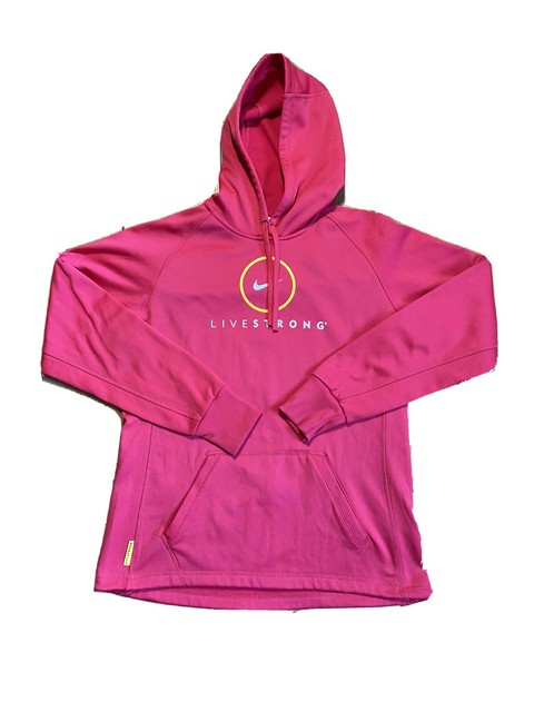 Womens Nike Livestrong Breast Cancer Pink Hoodie Sweatshirt Size Medium Rare | eBay