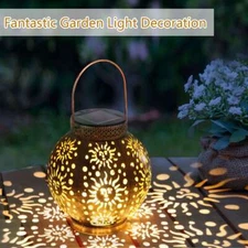 Solar Lanterns Outdoor Hanging Solar Lights Retro Waterproof Garden Yard Decor