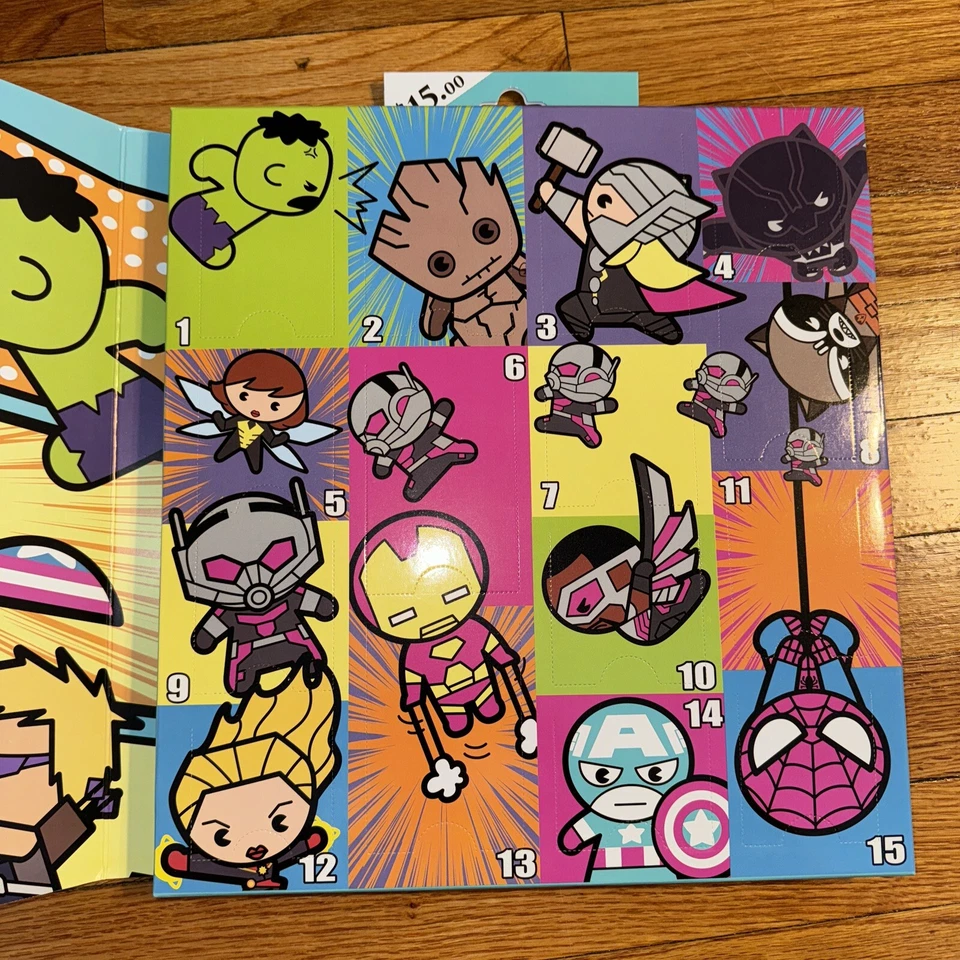 15 Days of Socks Marvel WMNS Iron Man Thor Black Panther Groot Hulk Avengers NIB - Image 3 of 4