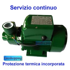 Elettropompa Autoclave Pompa 0.5HP GIRANTE OTTONE T max 80°C Motore Acqua Pozzo