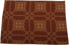 Smithfield Jacquard Barn Red Placemats Colonial Primitive Country - Set of 6