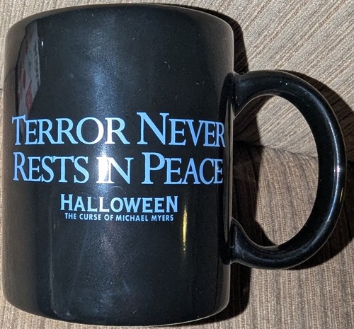 NEW Halloween 6 The Curse Of Michael Myers Cup Mug "Terror Never Rests In Peace" - Picture 2 of 4