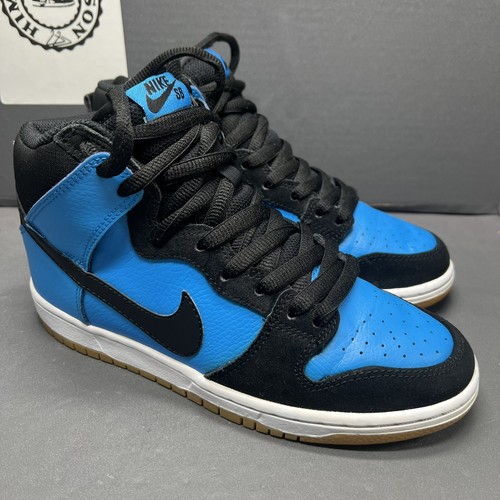 Nike SB Dunk High Pro SB Blue Hero 305050-470 Men Size 6 Women Sz 7.5 Preowned - Picture 4 of 13