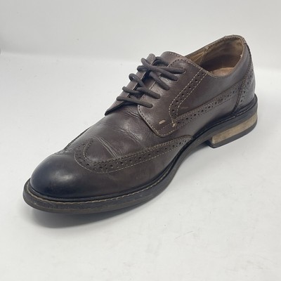 Vionic Bruno Shoes Mens 9 Brown Leather Wingtip Brogue Lace  display picture 3