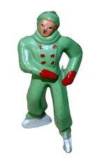 Barclay Lead 628 Male Ice Skater  Green Suit Village Accessory 2