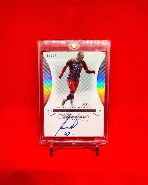 2015-16 Panini - Flawless Soccer Arjen Robben On-Card Autograph 8/25