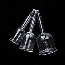 3pc Vaccum Attachment Cupping Glass Cup For The Vacuum Breast Beauty Instrument