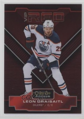2022 O-Pee-Chee Platinum VIP Red Achievement 37/50 Leon Draisaitl #VIPRA-LD 1nb0