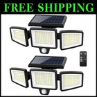Bright Solar Outdoor Lights with 3 Modes - 2 Pack