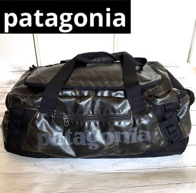 Patagonia Black Hole Duffel Bag 45L Schwarz Vintage Reisetasche Faded Gebraucht