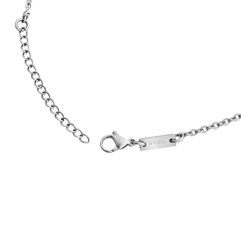 Collar BREIL Hombre DIAMANTE NEGRO TJ3984 Acero Inoxidable Cruz Foto 3 de 3