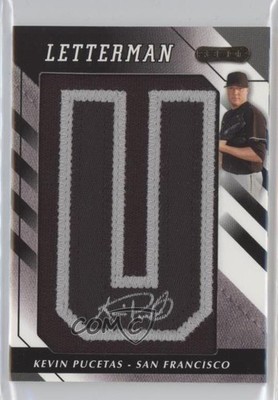 2008 Razor Letterman Numbered to 5 Black/Silver 5/5 Kevin Pucetas #KP Auto 5c9
