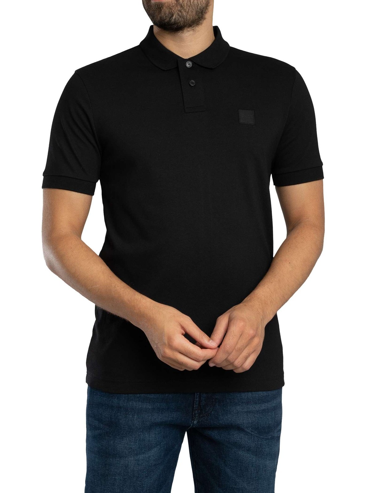 BOSS Mens Passenger Slim Polo Shirt Black 21290₽
