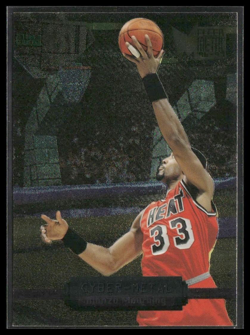 1996-97 Metal #11 Alonzo Mourning Cyber-Metal