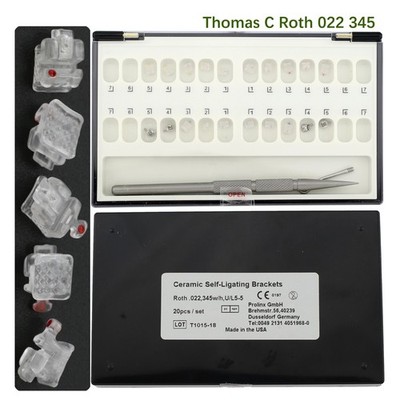 Orthodontic Self Ligating Braces Ceramic Brackets Damon Clear Roth 022 345 Hook