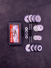  New and Unopened Dumbbell Sports 30kg Chrome Adjustable Dumbbells.