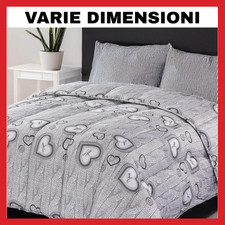 Trapunta Piumone Invernale Matrimoniale Singolo Piazza e Mezza tirolese cuori