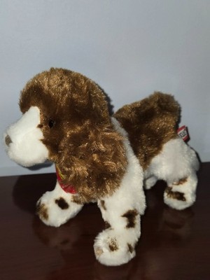 Douglas Cuddle Toys 8'' Flair Springer Spaniel # 4016 Stuffed Animal Toy w/ Scarf