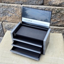 Snap-on New Gloss Black Miniature Top Tool Box Base Cabinet Mini Logo