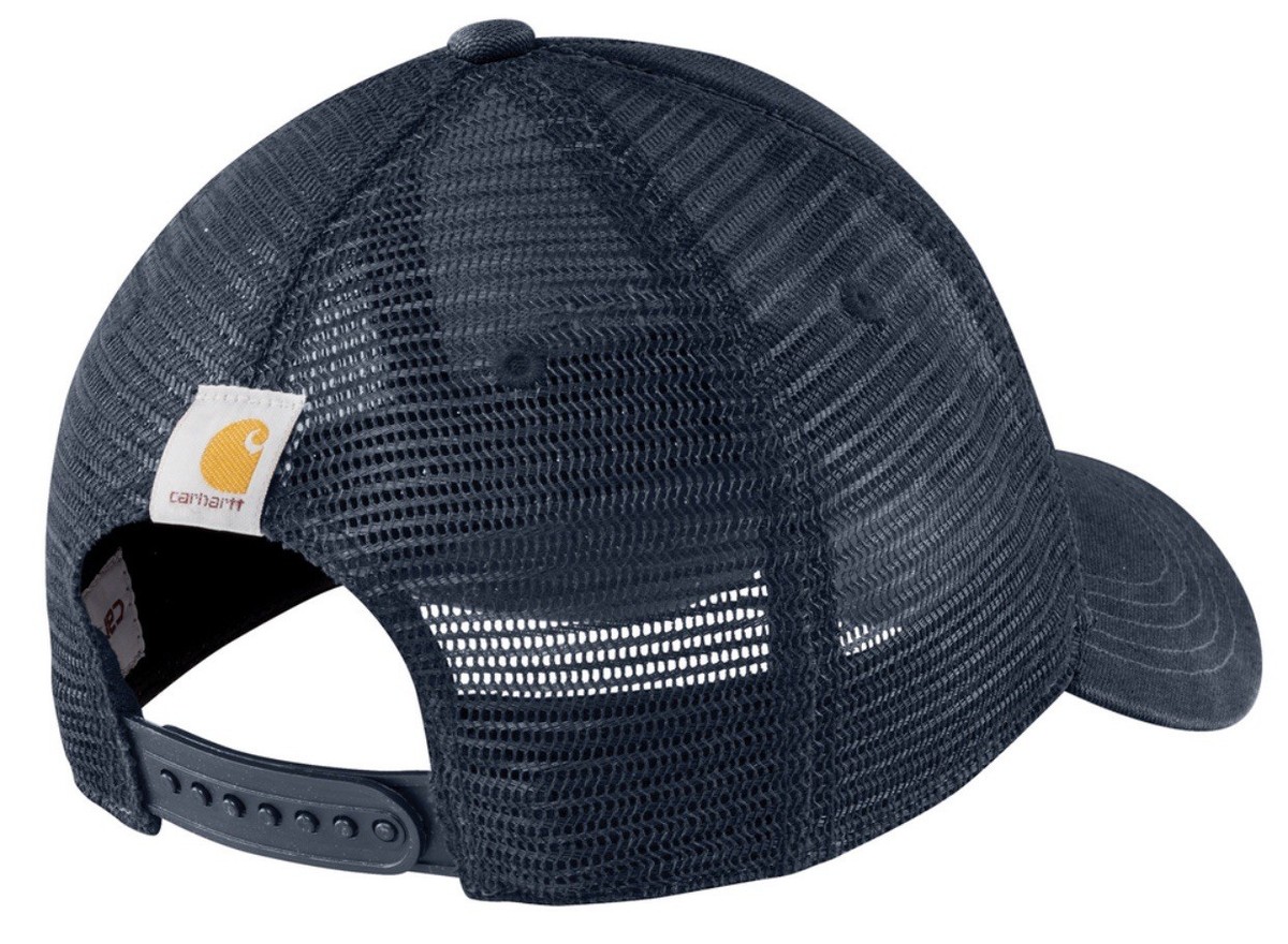 Carhartt Hat Black Well Crafted Canvas Mesh Trucker Snapback