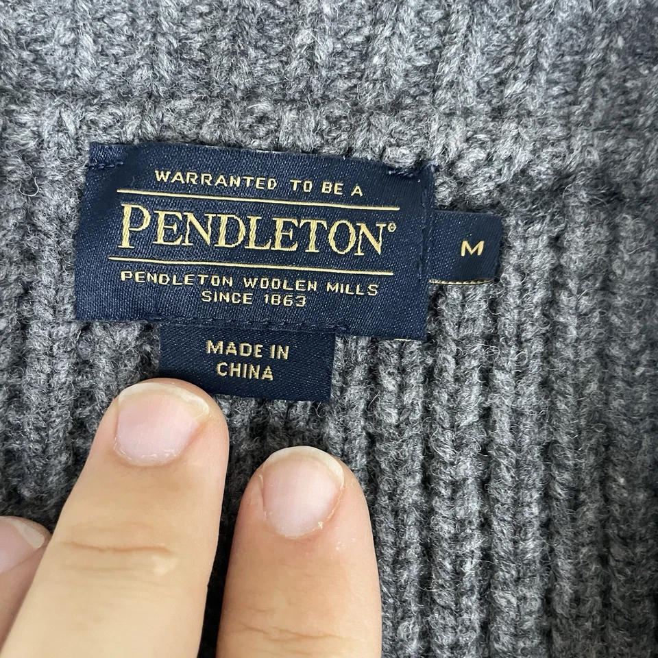 Suéter Pendleton Westerly Gris Mujer M Corderos Lana Cremallera Completa Tipo Big Lebowski Foto 3 de 4