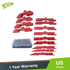 Precision Aluminum Setup Blocks Height Gauge Router Table Setup Bars 14PCS