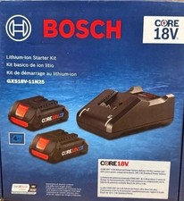 Bosch 18V Battery Kit Lithium Ion 2 4AH Battery  Charger OEM GXS18V-11N25 NEW