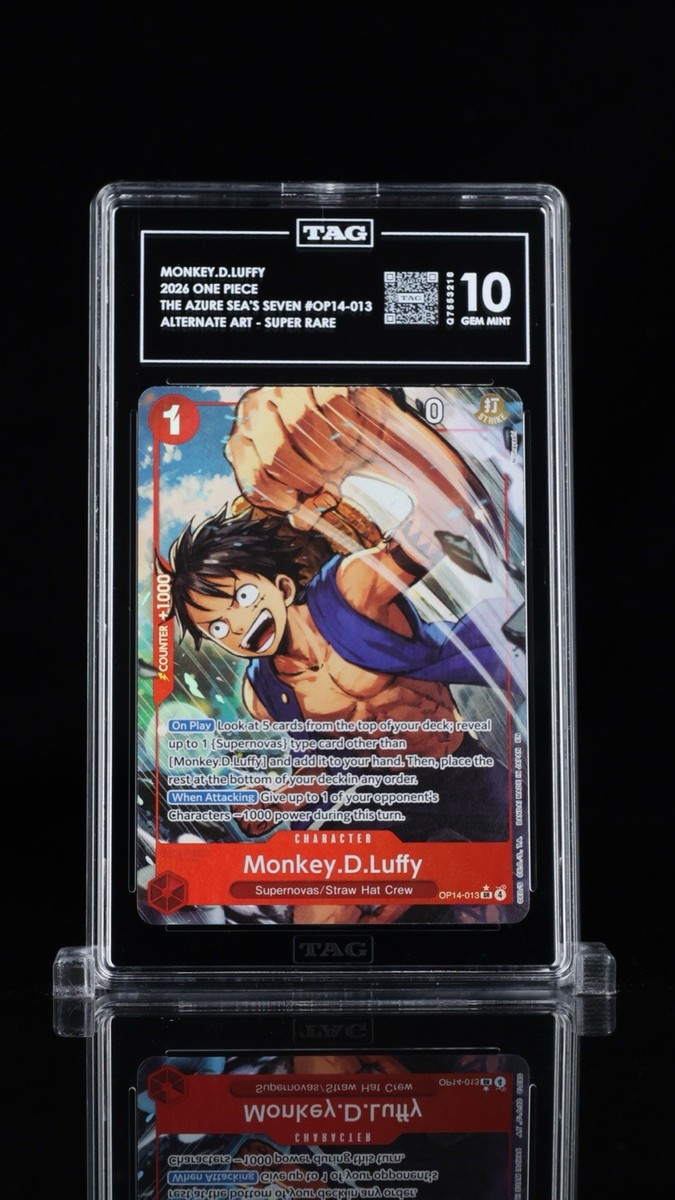 Monkey.D.Luffy - OP14-013 OP14-013 The Azure Sea's Seven Foil~TAG