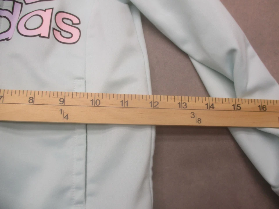 Adidas Talla 5 Niños Gris Logo Manga Larga Bolsillos Cremallera Completa Ropa Activa Chaqueta 192 Foto 3 de 4