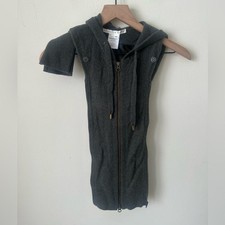 New Veronica Beard Cashmere Wool Hoodies Dickey Cuffs Forest Green 00-14