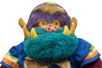 Vintage 1986 AmToy My Football Monster Plush Doll w/ Helmet