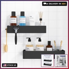 Kitsure Shower Caddy - 2 Pack Adhesive Shower Organizer, Rustproof Metal Shelves