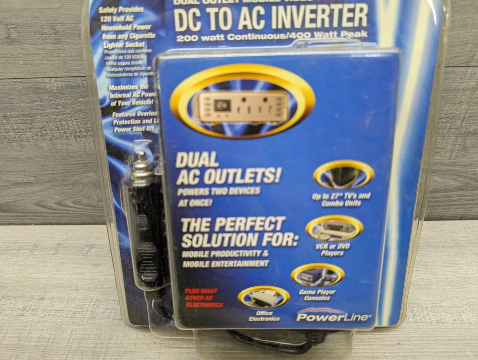 Power line DC to AC Inverter 0900-59 200w Continuous/400w Peak - Image 3 of 4