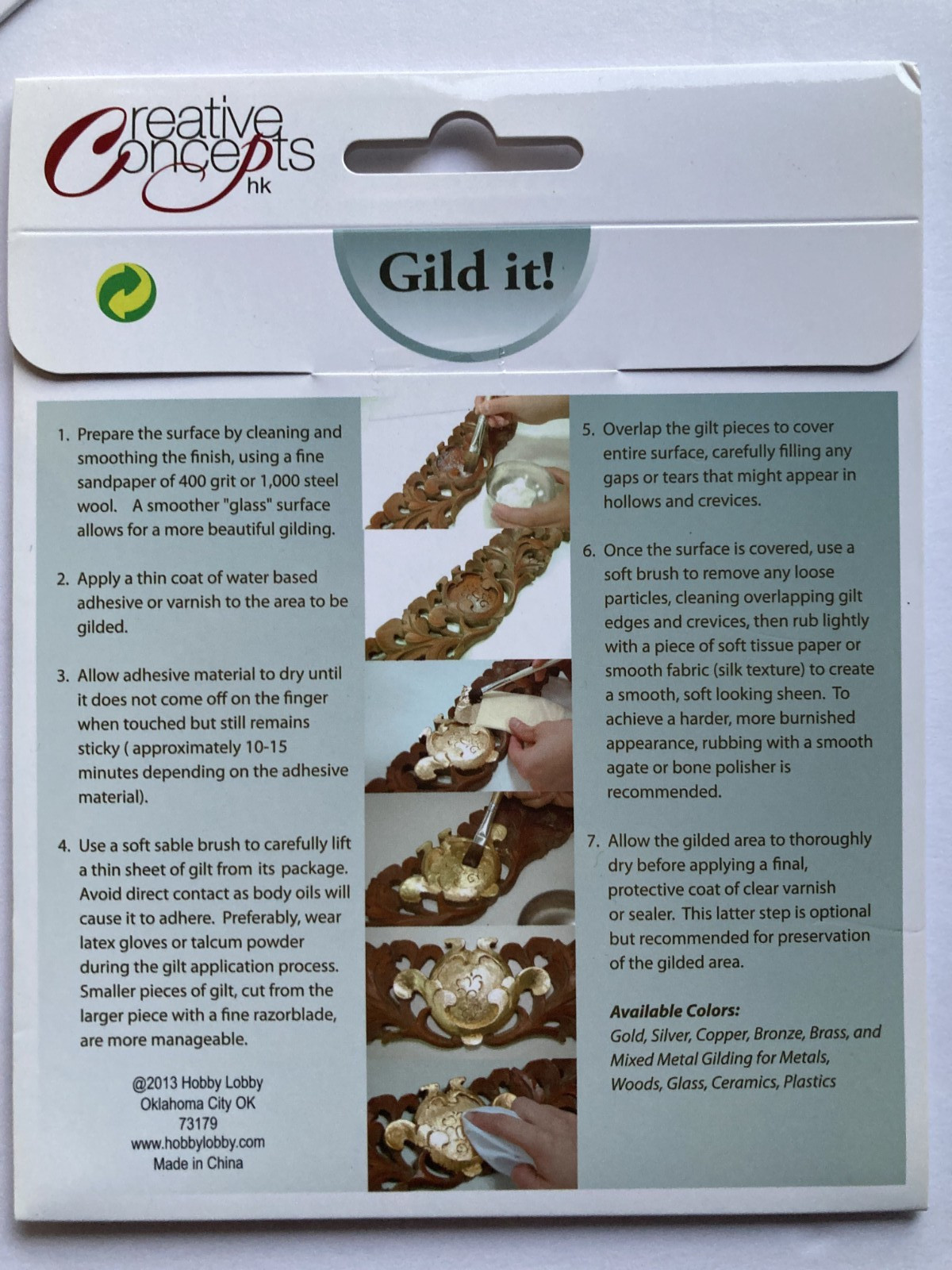 125 SHEETS of CREATIVE CONCEPTS LEAF METAL - GOLD, SILVER & COPPER / ALL NEW