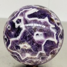 Natural Dream Amethyst Quartz Crystal Sphere Ball Healing 4840G